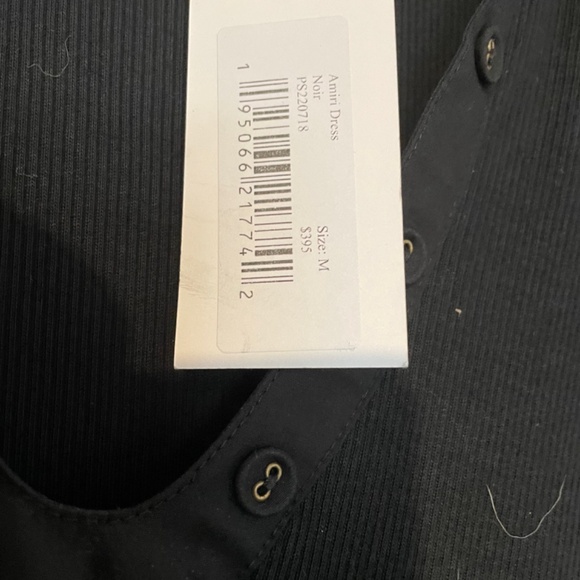 Ulla Johnson black 100% cotton dress with puff sleeves, tiered, sz. M, NWT, mint - Picture 5 of 7